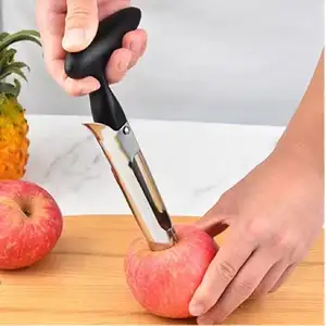 Sản phẩm mới bền hộ gia đình Apple corer dễ dàng để sử dụng trái cây corer Remover cho Lê thép không gỉ Apple corer