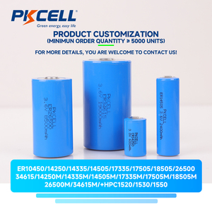 PKCELL ER26500 OEM 리튬 배터리 팩 7.4v 9.6v 18v 24v 36v 48v 72v 12v 배터리 팩 - Product Image 4