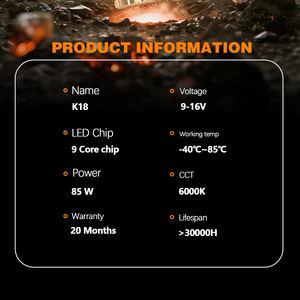 AKE Super brillante doble <span class=keywords><strong>Cooper</strong></span> tubos Led faro bombilla para coches H1 H7 H11 Canbus Auto antiniebla 9005 6000K Led H4 faro 170W - Product Image 2