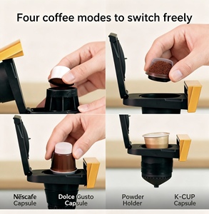Machine à café multi-capsules <span class=keywords><strong>compatible</strong></span> Nespresso <span class=keywords><strong>Dolce</strong></span> <span class=keywords><strong>Gusto</strong></span> K-Cup, système de brassage compact, machine à expresso pour la maison et le bureau - Product Image 4