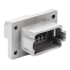 Conector TE Connectivity DT04-08PA-E008, Carcasa para Terminales Macho, 8 Posiciones, 0.<span class=keywords><strong>359</strong></span> [9.12mm] de Distancia entre Ejes, Sellable, Gris, Cable a Cable - Product Image 5