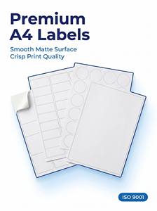 Papel Autoadhesivo A4 Fácil <span class=keywords><strong>de</strong></span> Despegar, Hojas <span class=keywords><strong>de</strong></span> Etiquetas Blancas Imprimibles Sin Madera para Oficina, Escuela y Marcado <span class=keywords><strong>de</strong></span> Almacenes - Product Image 2