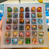 Custom Transparent 3D Printed Resin for Pokemoned Resin Artisan Keycap CNC Machining Mechanical Keyboard Keycaps