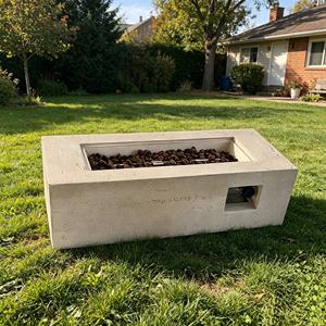 Peaktop Natural Gas/Propane <b>Fire</b> Bowl <b>Fire</b> <b>Pit</b> 40000 BTU Eco-Friendly Design Glass Beads for Outdoor Heating Patio Camping Use - Product Image 1