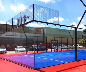Sistema Completo per Campo da Tennis all'Aperto con Illuminazione Panoramica, Rete di Protezione e Pavimentazione Sportiva Resistente per Club - Product Image 5