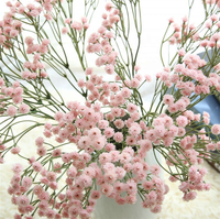 Fleurs artificielles Gypsophila en plastique effet naturel, faites à la main, 65 cm, durée de vie de 3 ans, pour décoration, vente en gros