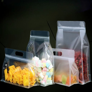 Ziplock Túi Bán buôn nhựa trong suốt Túi xách Frosted nhựa trong suốt túi với đáy phẳng - Product Image 5