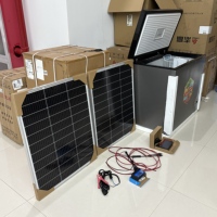 Réfrigérateur solaire OEM 289L grande capacité avec panneaux solaires et batteries, congélateur profond pour réfrigérateur domestique