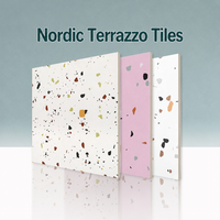 Carreaux de terrazzo en céramique antidérapants pour intérieur, pour restaurants, pâtisseries, salons de thé, chaînes de vêtements, maisons