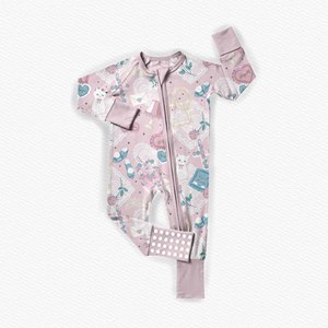 Combinaison de nuit douce en bambou pour tout-petits, imprimé mignon, fermeture éclair intégrale, <span class=keywords><strong>pyjama</strong></span> à pieds pour bébés garçons et filles, toutes saisons - Product Image 6