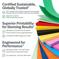 Papel de Color al por Mayor A4 100 Hojas |   Logotipo Personalizado de 120 g/m², 160 g/m², 200 g/m² para Oficina, Escuela, Directo de Fábrica