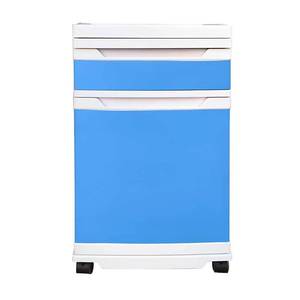 Hospital Cabinet Plastic Top Easy Cleaning Moveable <b>Bedside</b> <b>Table</b> For Adults And Elderly Bedroom Use - Product Image 1