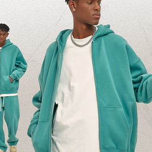 Sudadera con Capucha de Algodón y Poliéster de Primera Calidad, Tejido Grueso de 360 GSM, Sudadera Extra Grande Personalizada para Hombre - Product Image 2