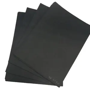 Stationery Black Kraft Paper 300gr Custom Size 50*65mm Large Sheets