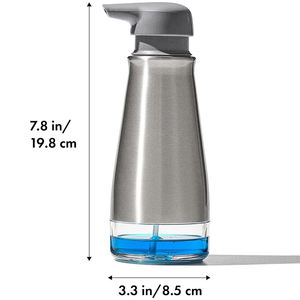 <span class=keywords><strong>Vetro</strong></span> <span class=keywords><strong>in</strong></span> acciaio inox manuale Hotel cucina 355 ML piatto a mano schiuma di sapone <span class=keywords><strong>liquido</strong></span> bottiglia di lusso <span class=keywords><strong>in</strong></span> stile moderno - Product Image 6