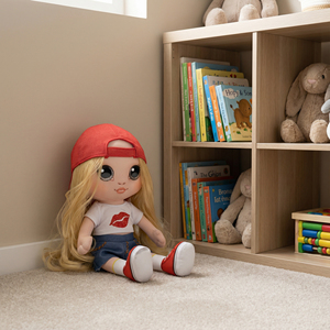 Peluche a forma di cane <span class=keywords><strong>barboncino</strong></span> grigio con tuta, regalo di compleanno per bambini, decorazione per la casa, antistress, in cotone PP, morbido animale di peluche - Product Image 6