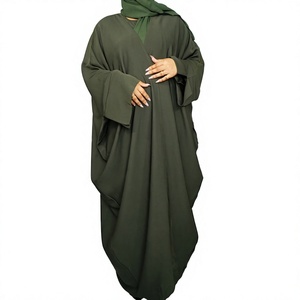 Elegant Arabic Islamic Modest Abaya <b>Kaftan</b> Dress for <b>Plus</b> <b>Size</b> Women Polyester Floor Length Lightweight Breathable All Seasons - Product Image 2