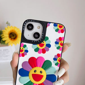 Custodia Protettiva Personalizzata in <span class=keywords><strong>Silicone</strong></span> Morbido con Fiori 3D Cartoon per iPhone 17 16 15 14 13 12 11 Pro Max Antiurto - Product Image 2