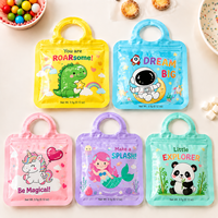 Sachets d'emballage imprimés holographiques en plastique, à fermeture éclair, avec encoche de déchirement, découpés sur mesure, pour bonbons, bœuf séché et snacks