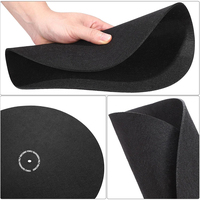 Tapis de protection en feutre pour disques vinyles, écologique, anti-poussière, antidérapant, imprimé sur mesure, pour platine vinyle vintage et installation DJ