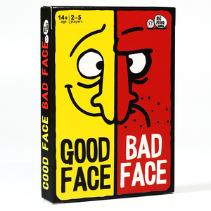 Good Face Bad Face, <span class=keywords><strong>Juego</strong></span> <span class=keywords><strong>de</strong></span> Cartas Personalizable, Divertido <span class=keywords><strong>Juego</strong></span> <span class=keywords><strong>de</strong></span> Adivinanzas con Expresiones Espeluznantes, <span class=keywords><strong>Juego</strong></span> <span class=keywords><strong>de</strong></span> <span class=keywords><strong>Mesa</strong></span> Interactivo para Viajes Familiares y Fiestas - Product Image 1