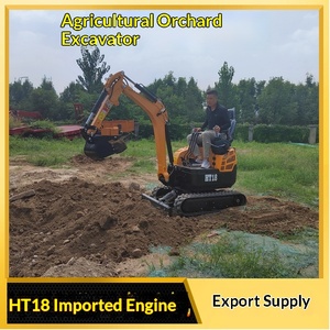 รถขุดขนาดเล็กสามสูบ รุ่น Ht20 สำหรับงานเกษตร พร้อมระบบไฮดรอลิก รถขุดตักดินขนาดเล็กสำหรับงานบดในอาคาร - Product Image 1