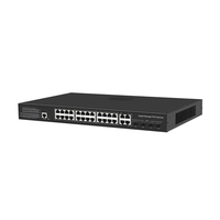 4 8 16 24 ports 24 ports Full Gigabit L2 commutateur Ethernet à noyau géré avec 4 Combo 10G SFP + commutateur réseau Uplink PoE
