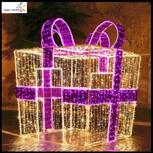 Christmas decoration <b>led</b> <b>lights</b> gift <b>boxes</b> motif holiday decorations outdoor - Product Image 1