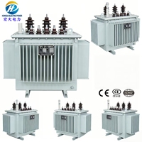 Transformador de Potencia Trifásico Sumergido en Aceite, 50/60Hz, Salida de 33KV, Capacidad de 100-630KVA, Estructura de Bobina Toroidal de Aluminio