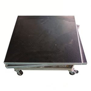 Plataforma de Escenario Portátil RK de Altura Ajustable, Plataforma Modular de Aluminio para Eventos, Revestimiento Antideslizante Negro de 18 mm de Grosor para Conciertos - Product Image 1