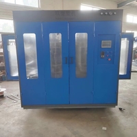 Machine manuelle de soufflage de bouteilles en plastique Prix Machine de moulage par extrusion-soufflage PEHD Fabrication de bouteilles d'huile Machine de soufflage par soufflage