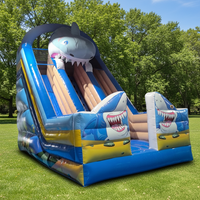 Toboggan aquatique gonflable de qualité commerciale, double toboggan, toboggan aquatique pour adultes et enfants, toboggan gonflable