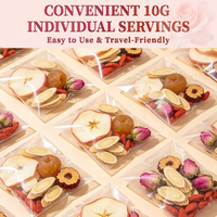 Sachets de thé aux herbes de qualité supérieure : Pomme, Astragale, Longane, Rose, Jujube, Baies de Goji |   Reconstituer le Qi, nourrir le sang, éclaircir le teint, purifiant