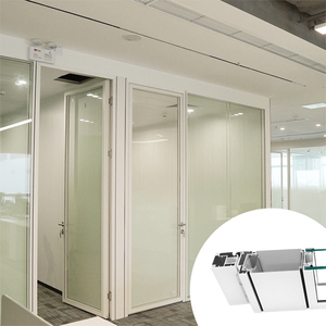 Chất lượng tốt nhất xách tay thủy tinh và nhôm văn phòng phân vùng Acoustic văn phòng kính phân vùng bức tường - Product Image 1