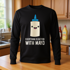 Todo es mejor con la camiseta de manga larga Mayo - Product Image 3