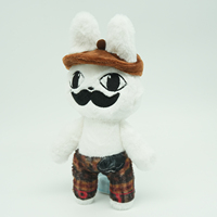 Peluche lapin anti-stress à thème hôpital vétérinaire, en coton PP, poils courts, pour les 3 ans et plus, unisexe, 25 cm