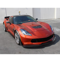 Kit carrosserie large en fibre de carbone style Z06 2014-2019, comprenant lèvre avant, diffuseur, jupes latérales et ailes, pour mise à niveau facelift Chevrolet Corvette C7