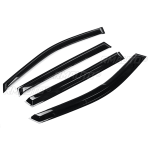 Nouvel ensemble de déflecteurs de vitres latérales noirs pour Toyota RAV4 2006-2022, protection contre la pluie et les intempéries - Product Image 3