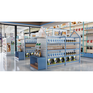 Cute <span class=keywords><strong>Pet</strong></span> <span class=keywords><strong>Store</strong></span> Innen architektur Dog Treats <span class=keywords><strong>Store</strong></span> Display Regale Showroom <span class=keywords><strong>Pet</strong></span> Produkt Tiernahrung Toy Storage Display Rack - Product Image 3