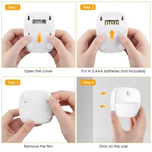 Luz Nocturna LED con Sensor de Movimiento para Interiores, Lámpara Nocturna Adhesiva, Funciona con Batería, para Pasillo, Escalera, Baño, Armario, Dormitorio - Product Image 5
