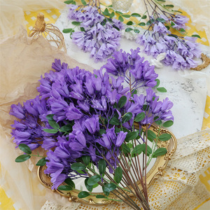 D-CB001 decorazione di nozze <span class=keywords><strong>fiori</strong></span> artificiali <span class=keywords><strong>fiori</strong></span> <span class=keywords><strong>viola</strong></span> <span class=keywords><strong>lilla</strong></span> per la decorazione domestica centrotavola di <span class=keywords><strong>fiori</strong></span> <span class=keywords><strong>viola</strong></span> - Product Image 1