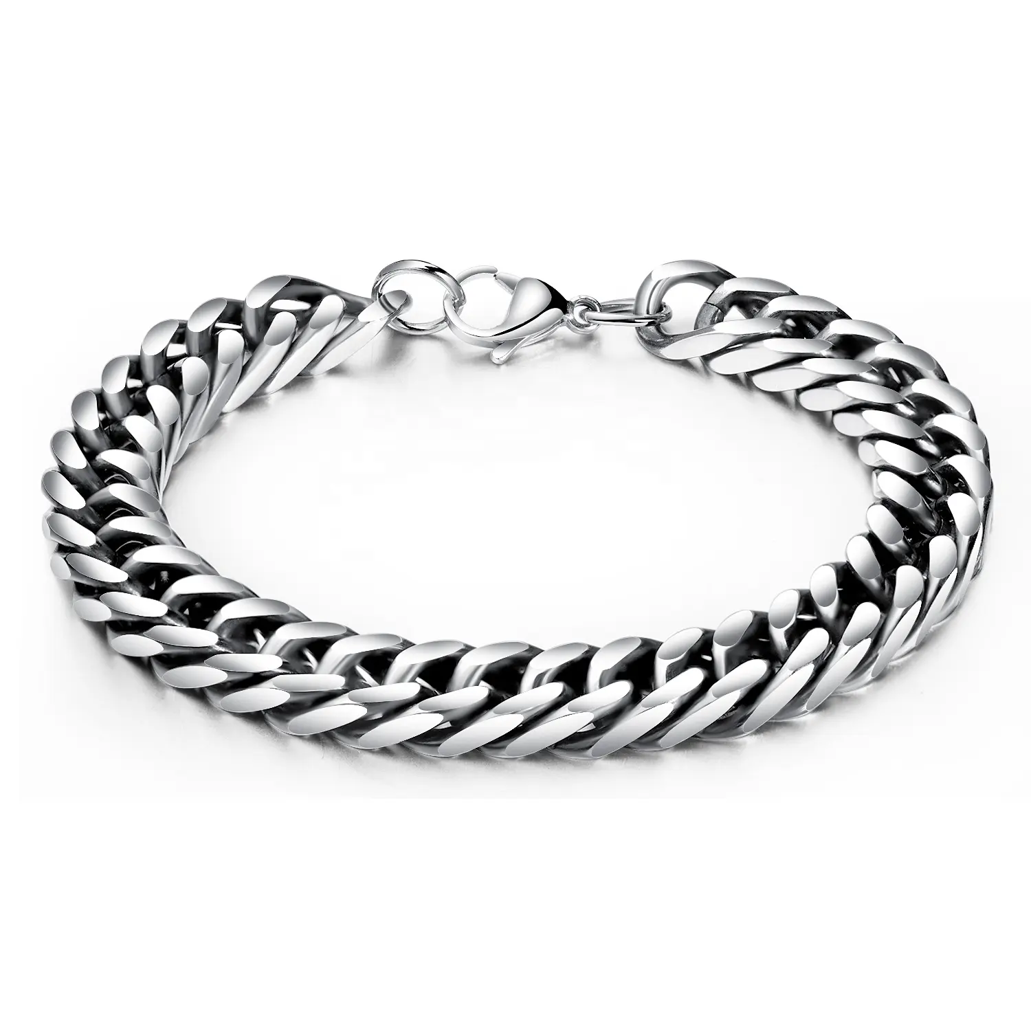 Top Quality Simple Style Design Latest Fashion Adjustable Rope Chain Bracelet For Boys cuban chain and bangle