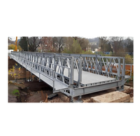 Pont en acier Bailey suspendu multi-travées à double voie, à haute capacité de charge, soudé, sur mesure, pour autoroute et construction minière