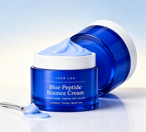 Crema Facial Hidratante y Reafirmante LUM LÉA Blue Peptide Bounce con Complejo de Ceramidas y Péptidos para Todo Tipo de Piel, Uso Diario - Product Image 6