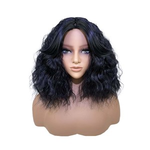Perruque bouclée courte très vendue, perruque bob classique en dentelle complète, perruque bouclée volumineuse, perruque en soie haute température, afro, permanente - Product Image 4