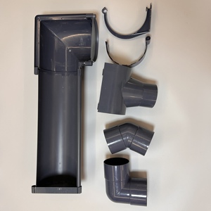 Erikeke EKK Canalón de agua de lluvia de PVC blanco de 5,2 pulgadas con estilo de diseño chino Xiamen Origin 1 año de garantía - Product Image 1