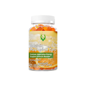Gummies de calcium, magnésium et zinc en gros pour usines – Vitamines C, D3, K2, B6 – Améliore l'absorption du calcium, soutient l'énergie, renforce l'immunité - Product Image 1