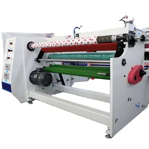 Automatic double sided tissue tape rewinding rolling machine adhesive tape rewinder