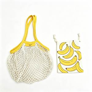 Wholesale Reusable Fruit Grocery Bag Set Mesh Cotto Tote Bag Colorful <b>Drawstring</b> Bags With Full Printing - Product Image 6