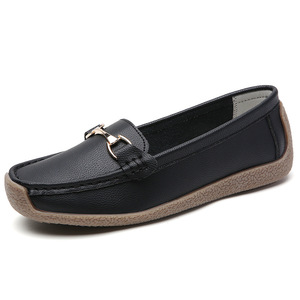 <span class=keywords><strong>Zapatos</strong></span> Joker para <span class=keywords><strong>Mujer</strong></span>, Cómodos para Todas las Temporadas, <span class=keywords><strong>Zapatos</strong></span> Tipo Bean, <span class=keywords><strong>Zapatos</strong></span> para Correr, Tacón de Cuña, Antideslizantes, Duraderos, para el Trabajo Diario - Product Image 1